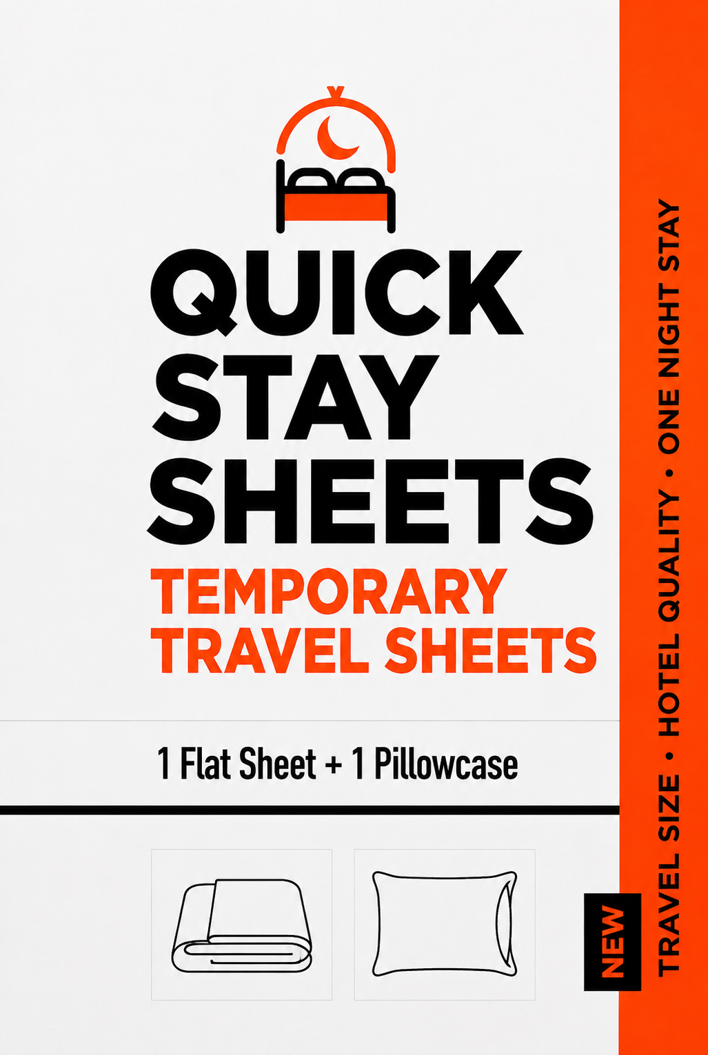 Quick Stay Sheets — temporary travel sheets packaging